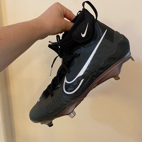 Nike Other - Nike Alpha Huarache Elite Mid Baseball Cleats Dark Green Black Zoom Size 11